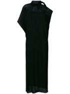 Mm6 Maison Margiela Asymmetric Sleeve Dress - Black