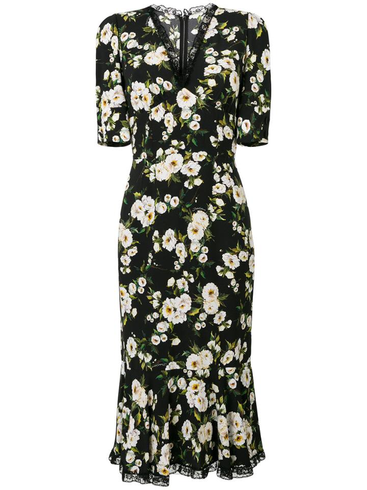 Dolce & Gabbana Printed Dress - Black