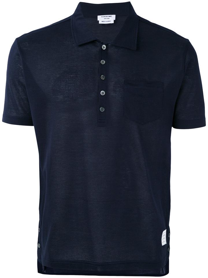Thom Browne - Classic Polo Shirt - Men - Cotton - 1, Blue, Cotton