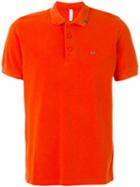 Sun 68 - Contrast Logo Polo Shirt - Men - Cotton - L, Yellow/orange, Cotton