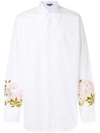 Ann Demeulemeester Oversize Embroidered Shirt - White