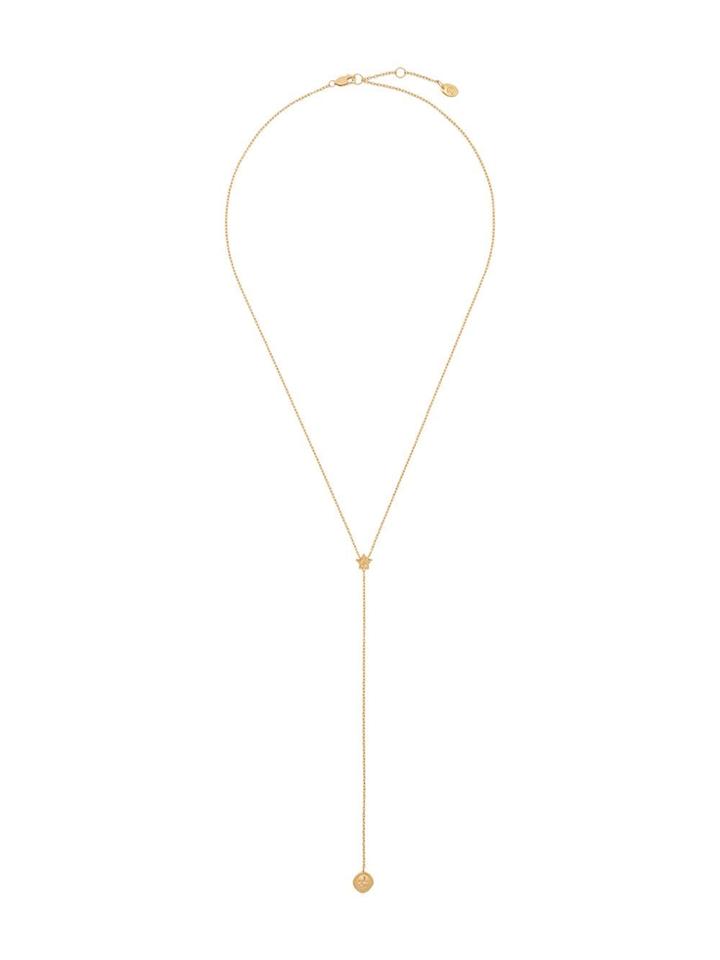 Northskull Skulls And Stars Lariat Necklace - Gold