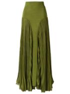 Andrea Bogosian Long Knit Skirt, Women's, Size: P, Green, Polyamide/spandex/elastane/viscose