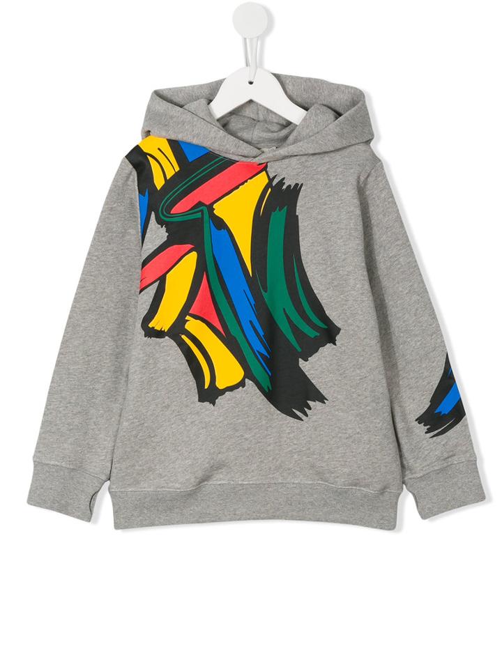 Stella Mccartney Kids Printed Hoodie, Boy's, Size: 8 Yrs, Grey