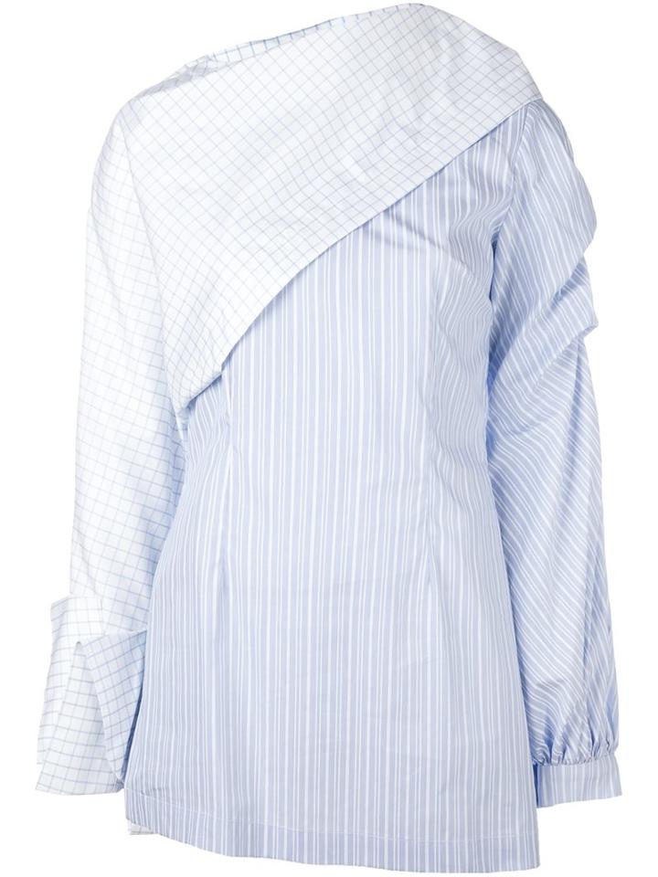 Jacquemus Asymmetric Short Dress, Women's, Size: 40, White, Cotton
