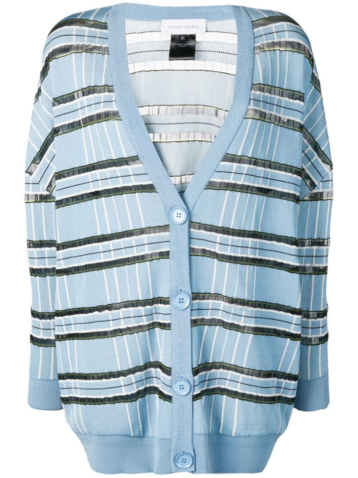 Christian Wijnants Kelis Striped Cardigan - Blue