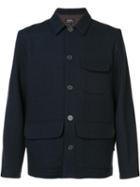A.p.c. Patch Pocket Jacket, Men's, Size: Large, Blue, Viscose/wool