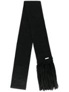 Dsquared2 - D2 Knit Scarf - Women - Cotton/polyester/viscose - One Size, Black, Cotton/polyester/viscose