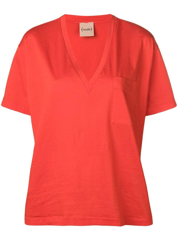 Nude Relaxed Shirt - Orange