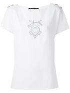Jean Louis Scherrer Pre-owned Heart Motif Top - White