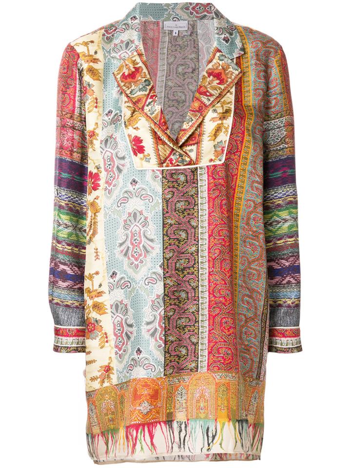 Pierre-louis Mascia Embroidered Shift Blouse - Multicolour
