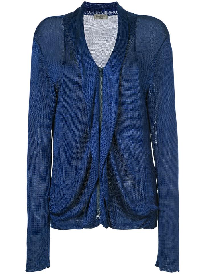 Yohji Yamamoto Vintage Zip Up Jacket - Blue