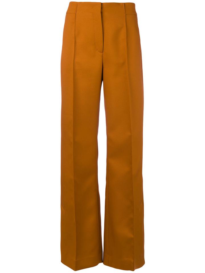 Dorothee Schumacher - Straight-cut Trousers - Women - Polyester - 1, Brown, Polyester