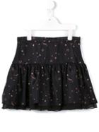 Msgm Kids Star Logo Print Skirt, Girl's, Size: 10 Yrs, Black