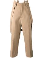 Marni - Trousers With Braces - Men - Silk/cotton/polyamide/spandex/elastane - 46, Nude/neutrals, Silk/cotton/polyamide/spandex/elastane