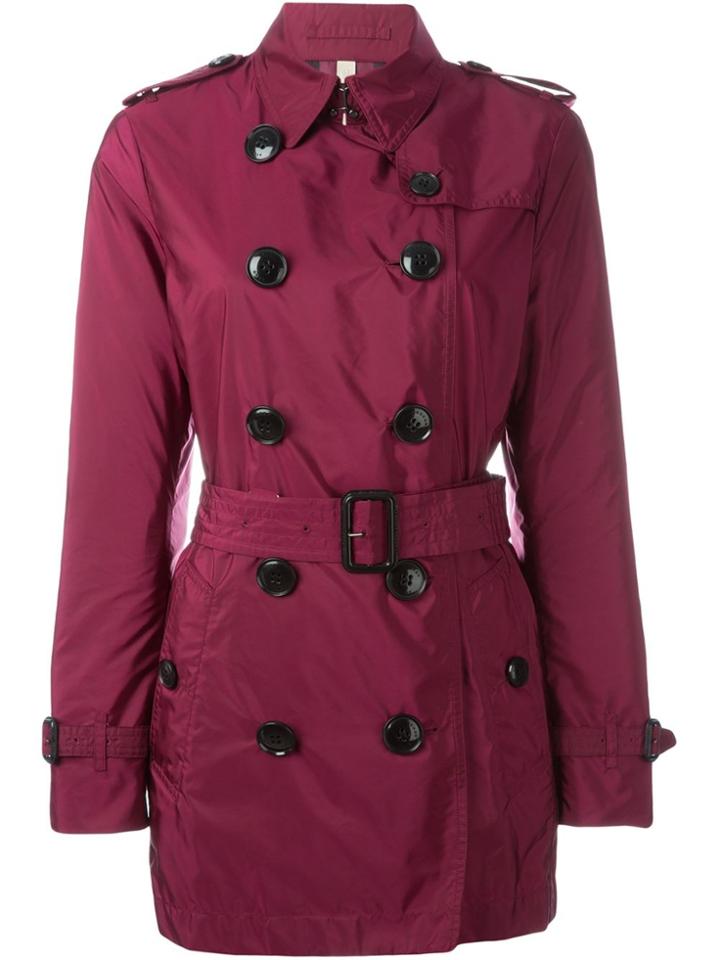 Burberry 'kerringdale' Trench Coat - Red