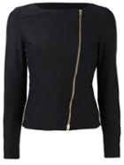 Herno - Zip Up Jacket - Women - Cotton/polyamide/spandex/elastane/acetate - 36, Women's, Black, Cotton/polyamide/spandex/elastane/acetate