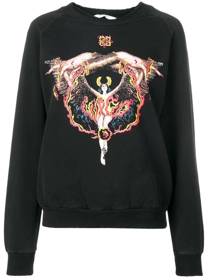 Givenchy Fire Goddess Sweatshirt - Black