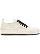 Ann Demeulemeester Lace Up Sneakers - Nude & Neutrals