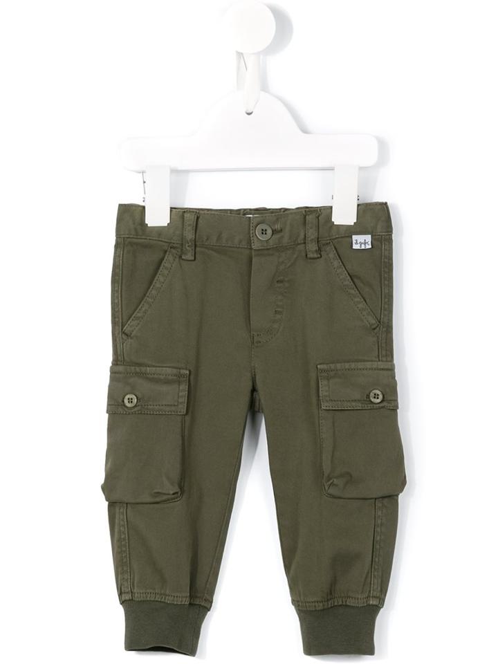 Il Gufo Cargo Trousers, Toddler Boy's, Size: 36 Mth, Green