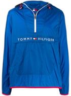 Tommy Hilfiger Logo Hooded Jacket - Blue