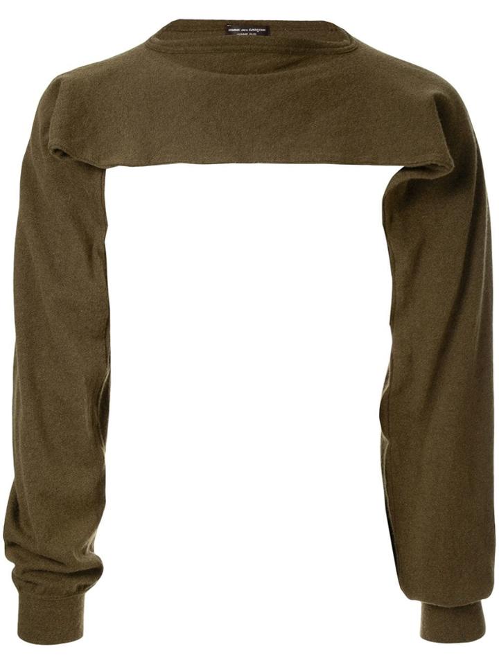Comme Des Garçons Vintage Shoulders Only Sweatshirt - Green