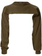 Comme Des Garçons Vintage Shoulders Only Sweatshirt - Green