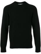 Ami Alexandre Mattiussi - Crew-neck Jumper - Men - Nylon/wool/alpaca - S, Black, Nylon/wool/alpaca