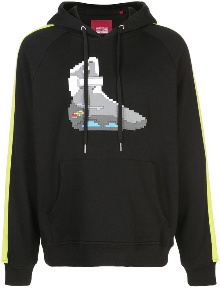 Mostly Heard Rarely Seen 8-bit Turbo Tech Raglan Hoodie - Black