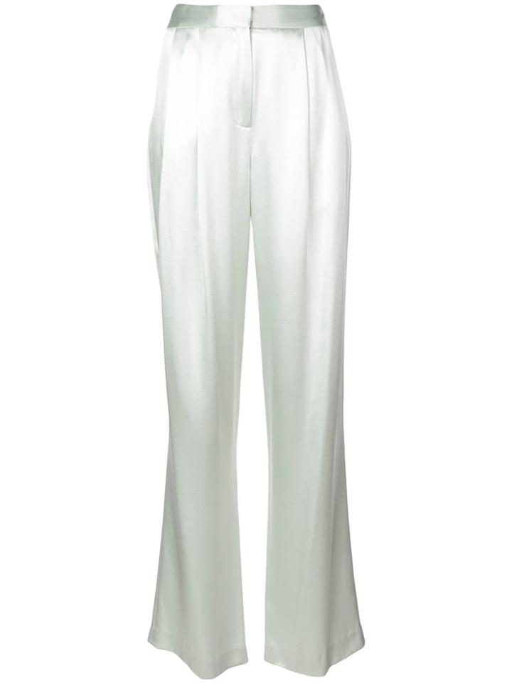 Adam Lippes Pleated Front Trousers - Silver