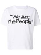 Sacai Slogan Print T-shirt - White