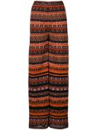 M Missoni Knit Wide Leg Trousers - Multicolour
