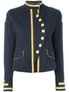 History Repeats Military Jacket, Women's, Size: 44, Blue, Cotton/spandex/elastane
