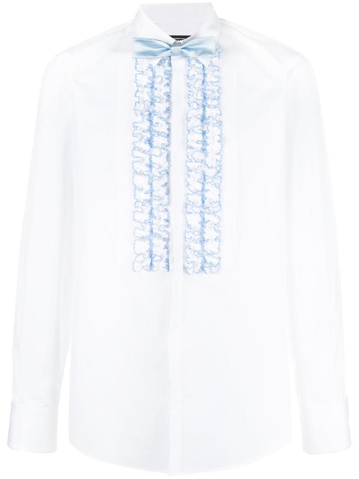 Dsquared2 Embroidered Fitted Shirt - White