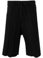 Laneus - Knitted Bermuda Shorts - Men - Cotton - 46, Black, Cotton