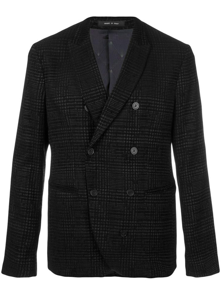 Emporio Armani Double Breasted Blazer - Black