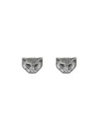 Gucci Gucci Garden Silver Cat Earrings