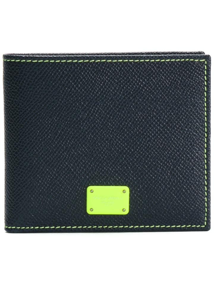 Dolce & Gabbana Logo Plaque Wallet - Blue