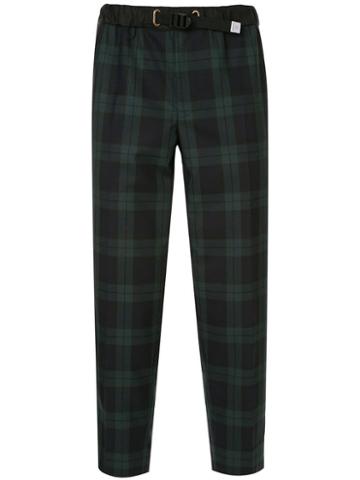 Kolor Beacon Tartan Tailored Trousers - Green