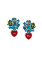 Dolce & Gabbana Drop Clip-on Earrings - Blue