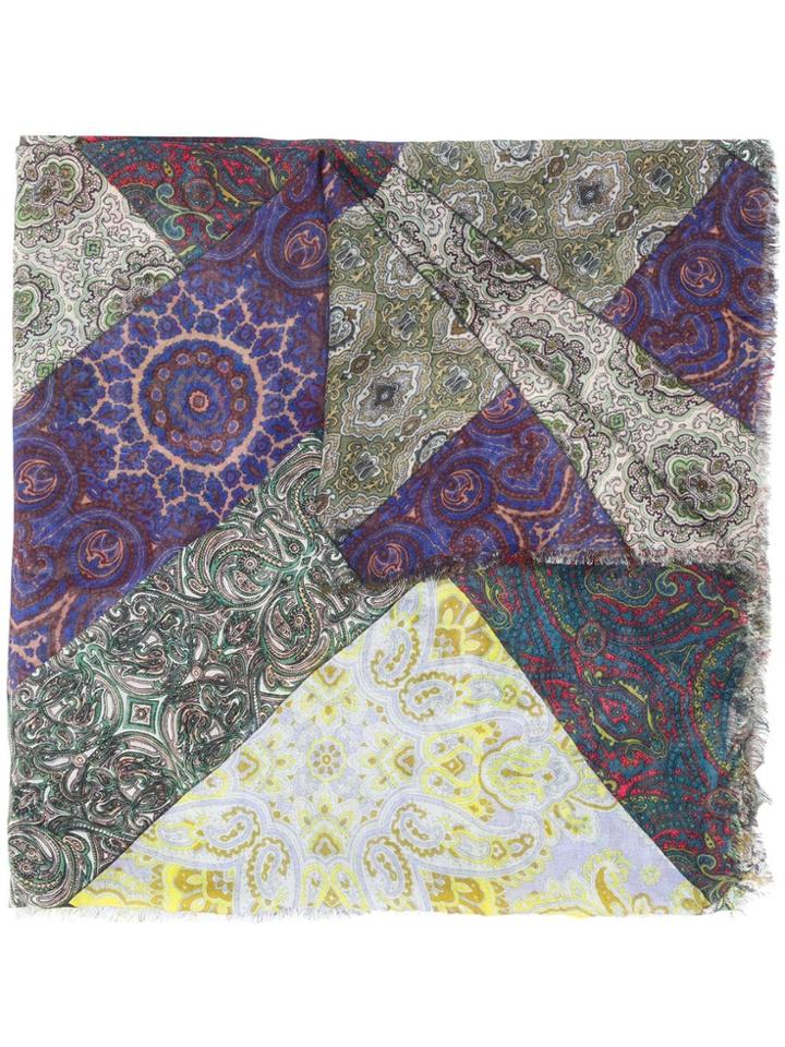 Pierre-louis Mascia Multiple Pattern Pashmina - Nude & Neutrals