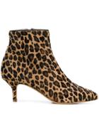 Polly Plume Leopard Ankle Boots - Neutrals