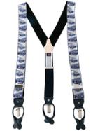 Albert Thurston 'tirante Limited Series' Braces, Men's, Blue, Leather/spandex/elastane/wool/metal