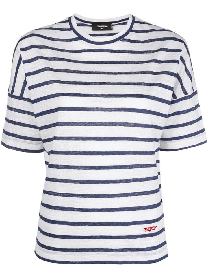 Dsquared2 Striped T-shirt - White