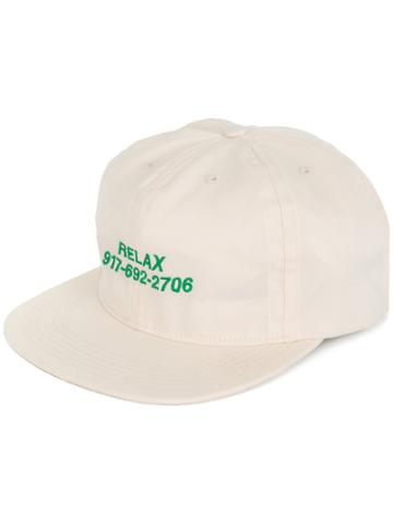 Call Me 917 Relax Baseball Cap - White