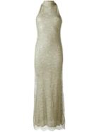 Romeo Gigli Vintage Lace Overlay Evening Dress
