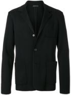 Prada Single Breasted Knitted Blazer - Black