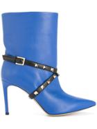 Valentino Valentino Garavani Studwrap Boots - Blue