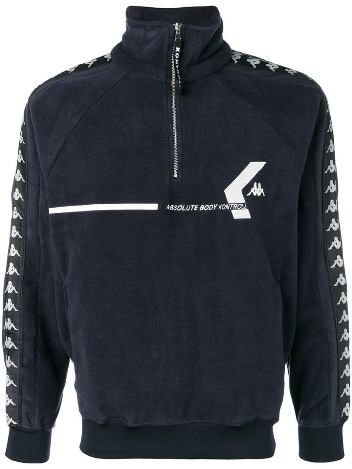 Kappa Kontroll Zipped Neck Sweatshirt - Blue