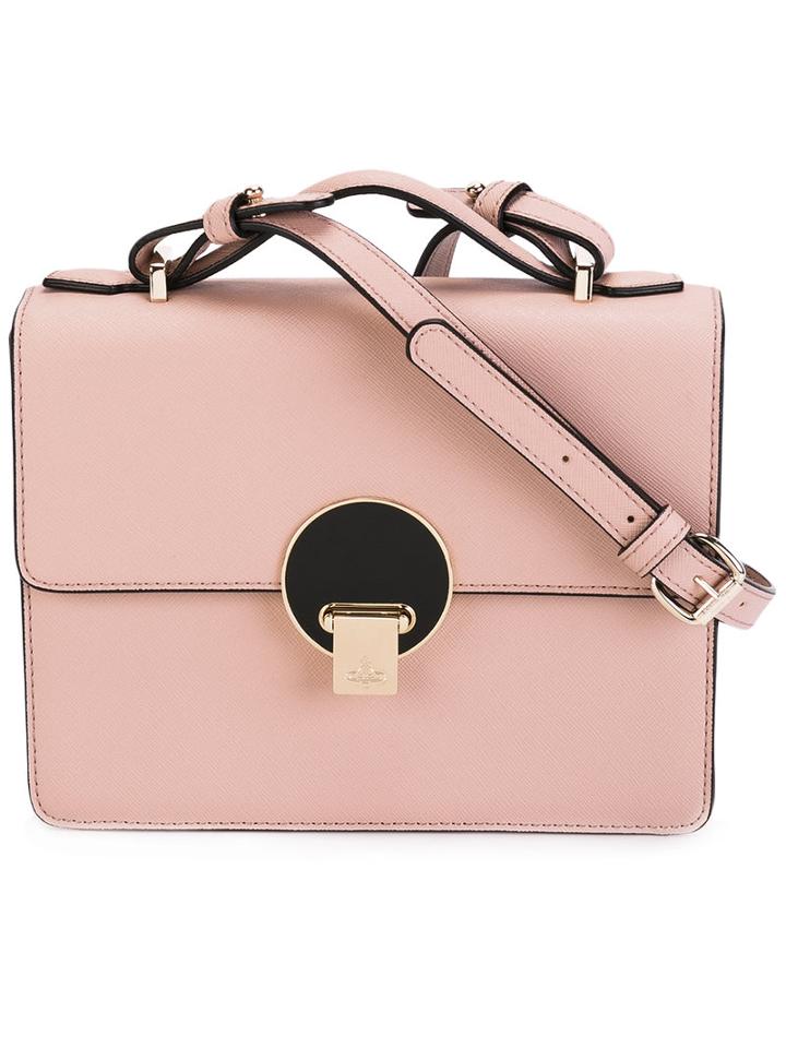 Vivienne Westwood Small Opio Shoulder Bag, Women's, Pink/purple, Leather